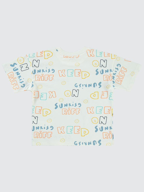 Civil Boys Keep On Empirme Oversize 6-9 Yaş Tişört - Bej