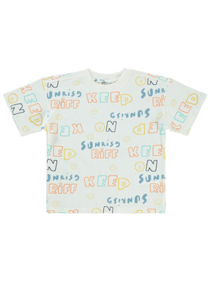 Civil Boys Keep On Empirme Oversize 10-13 Yaş Tişört - Bej