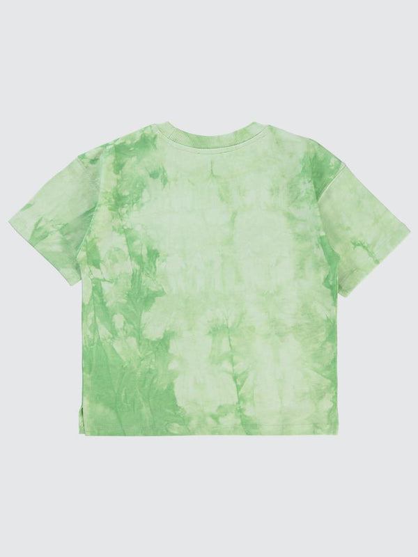 Civil Boys Stranger  Baskılı Oversize 10-13 Yaş Tişört - Yeşil