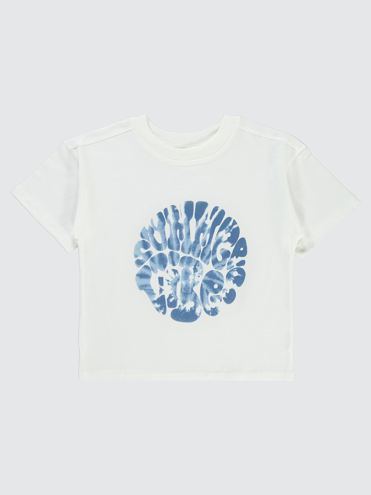 Civil Boys Summer Baskılı Oversize 10-13 Yaş Tişört - Lacivert