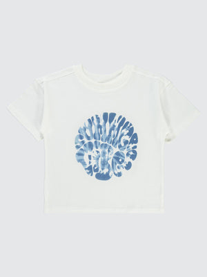 Civil Boys Summer Baskılı Oversize 10-13 Yaş Tişört - Lacivert