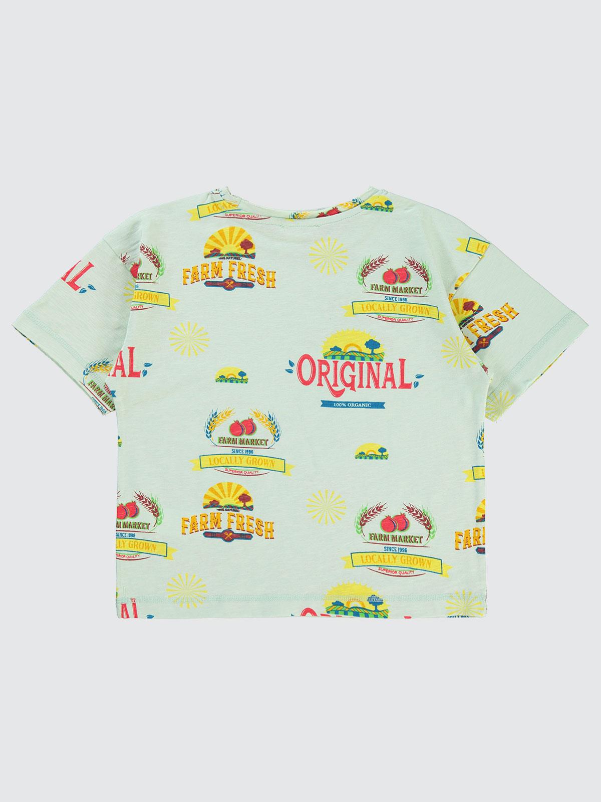 Civil Boys Farm Empirme Oversize 6-9 Yaş Tişört - Yeşil