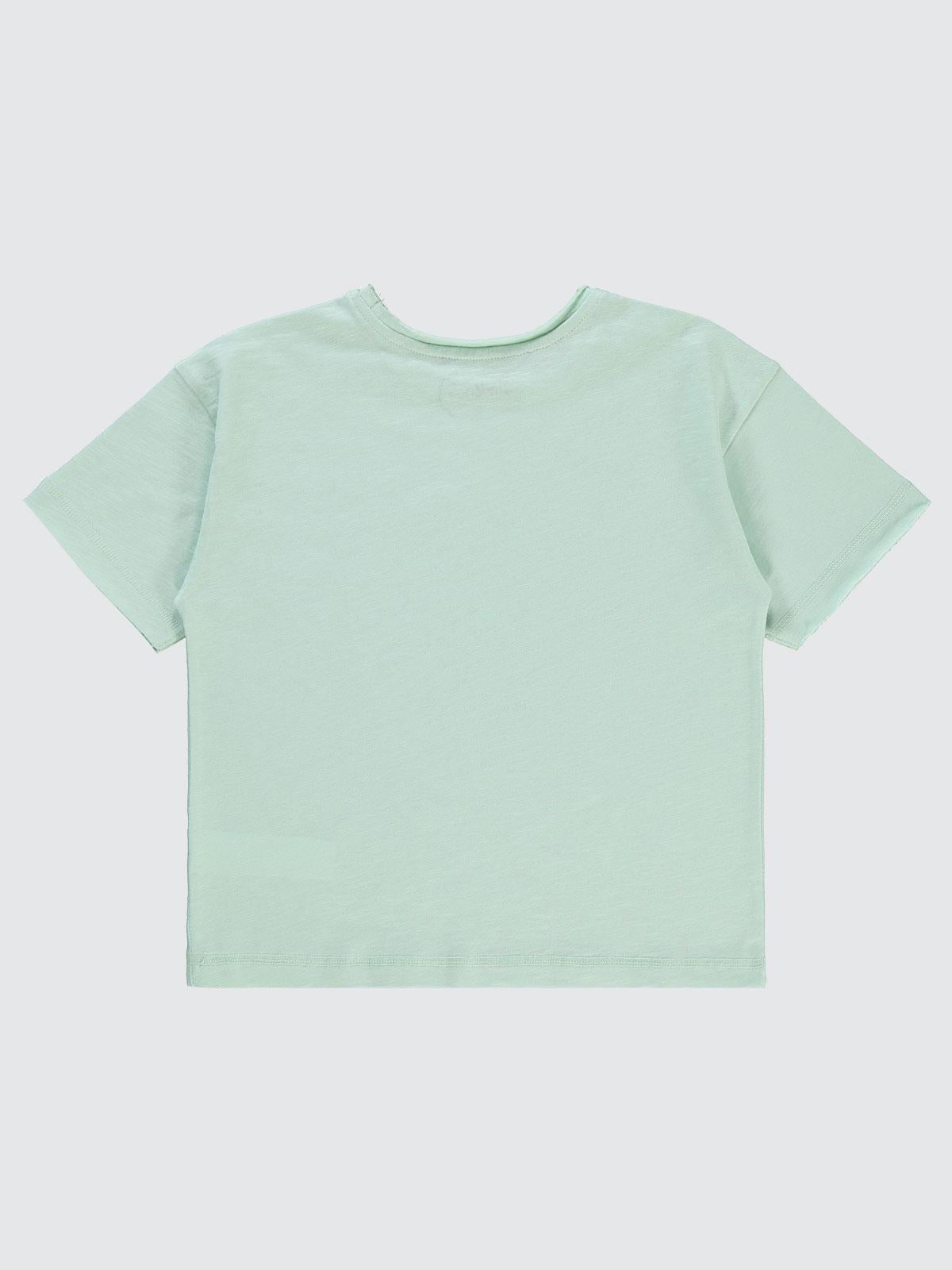 Civil Boys Orıgınal Baskılı Oversize 10-13 Yaş Tişört - Yeşil