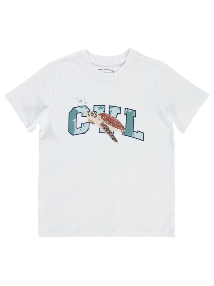 Civil Boys Cvl Caretta Baskılı 10-13 Yaş Tişört - Beyaz