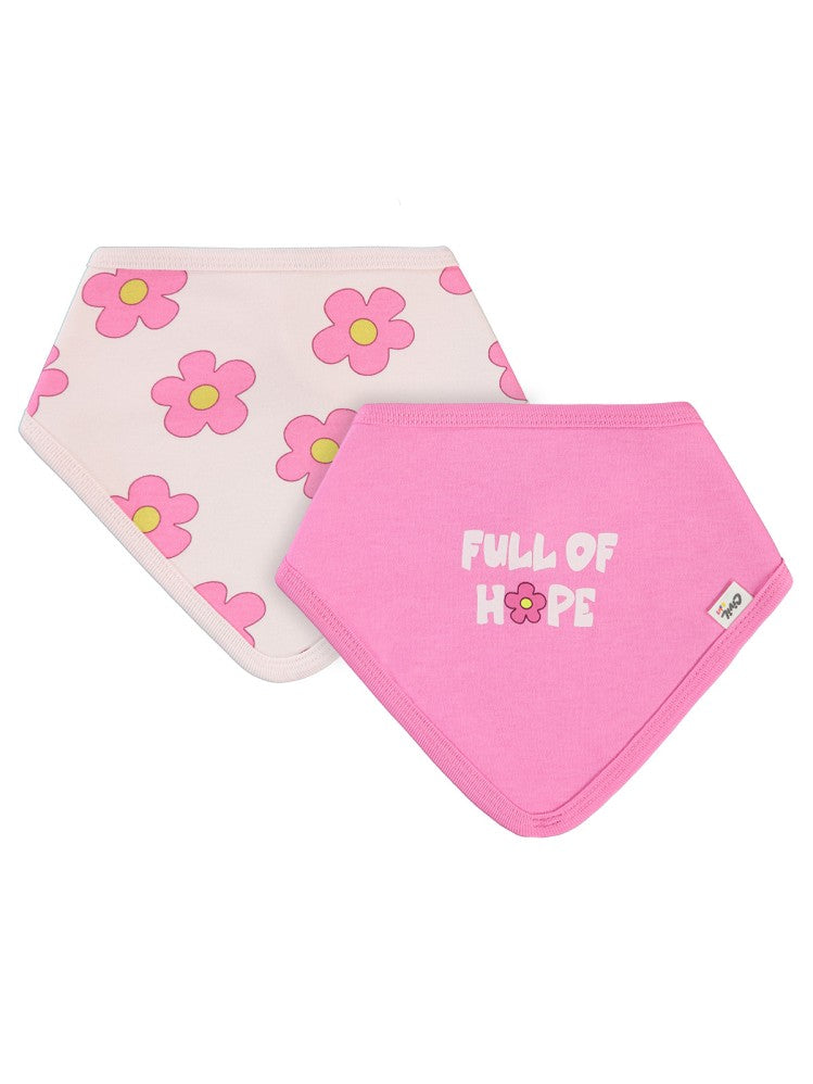 Civil Baby Çiçek Empirme Baskılı Mama Önlüğü - Pembe