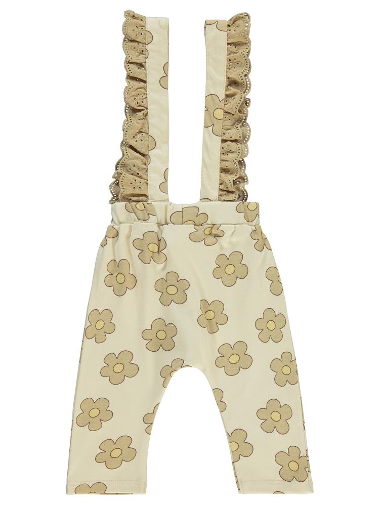 Civil Baby Çiçek Empirme 6-18 Ay Salopet - Kahverengi