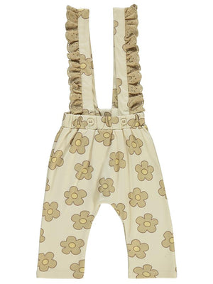 Civil Baby Çiçek Empirme 6-18 Ay Salopet - Kahverengi