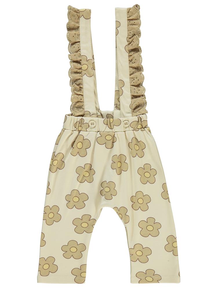 Civil Baby Çiçek Empirme 6-18 Ay Salopet - Kahverengi