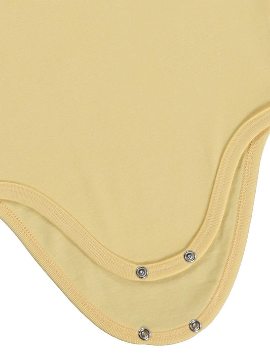 Civil Baby Penye İp Askılı Dantelli 3-9 Ay Kız Çıtçıtlı Badi - Sarı