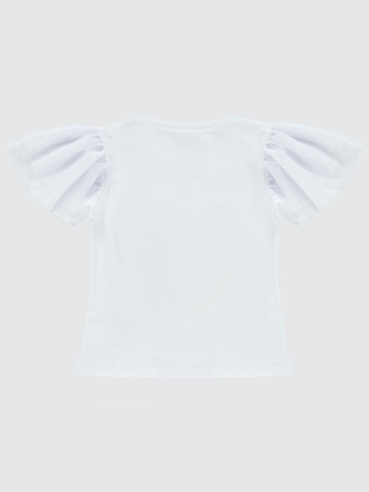 Civil Girls Kolları Tül Lyc Süprem 4-9 Yaş Tişört - Pembe