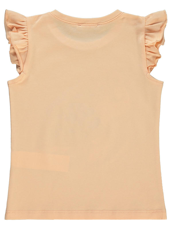 Civil Girls Kaplumbağa Baskılı 2-5 Yaş Tişört - Turuncu