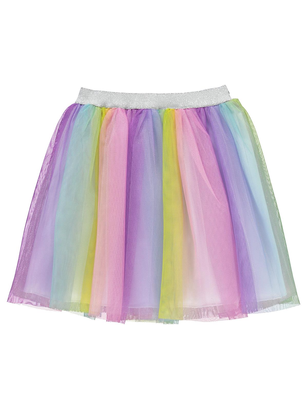 Civil Girls Renkli Tüllü 4-9 Yaş Etek - Pembe