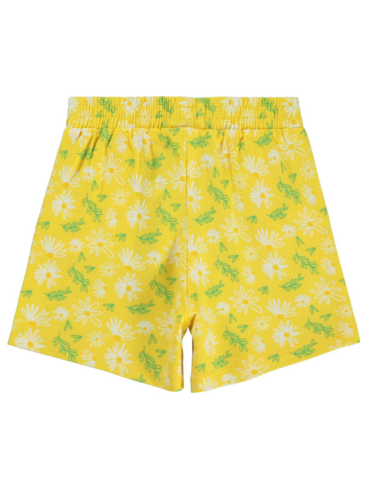 Civil Girls Papatya Empirme 6-9 Yaş Şort - Sarı