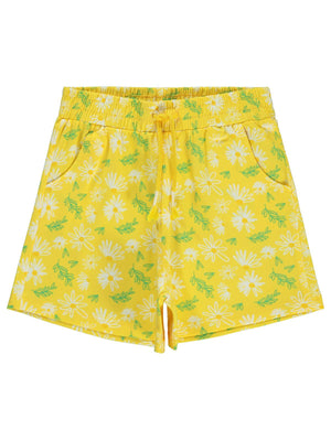 Civil Girls Papatya Empirme 6-9 Yaş Şort - Sarı