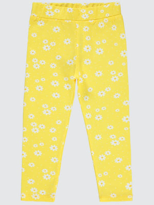 Civil Girls Puanlı Papatya Empirme 2-5 Yaş Tayt - Sarı