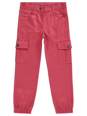 Civil Girls Kargo Cepli 10-13 Yaş Pantolon - Pembe
