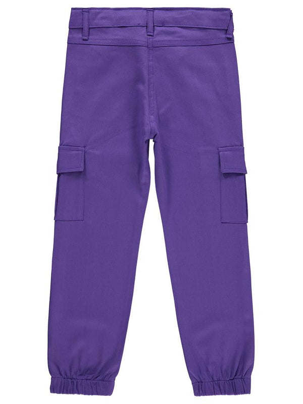 Civil Girls Kargo Cepli 6-9 Yaş Pantolon - Lila