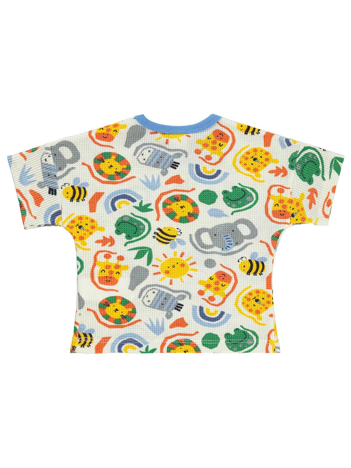 Civil Baby Bebek Hayvanlar Empirme 6-18 Ay Tişört - Ekru