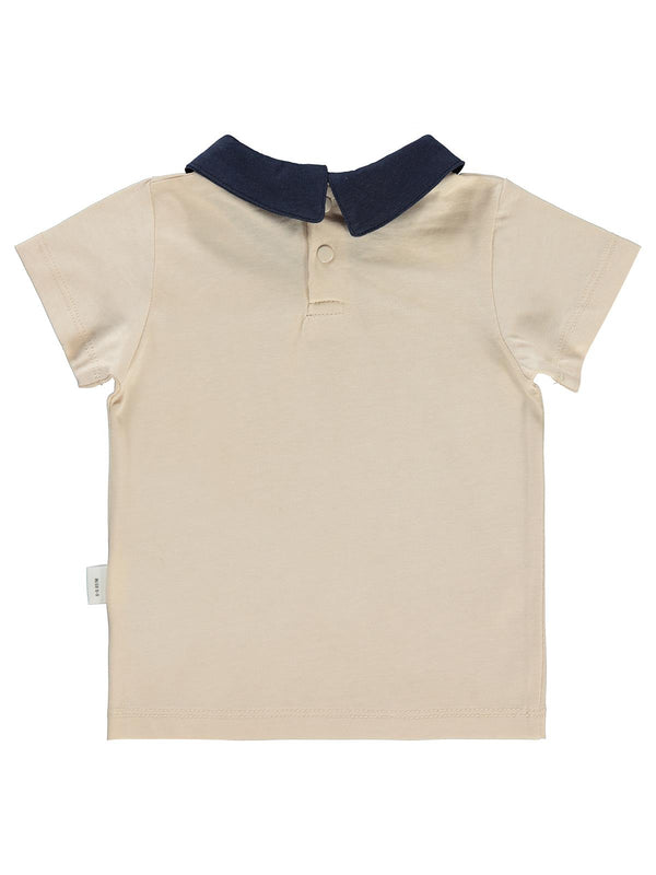 Civil Baby Yelken Nakışlı 6-18 Ay Tişört - Bej