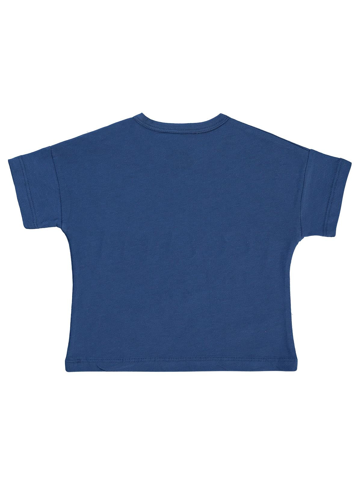 Civil Baby Baskılı 6-18 Ay Tişört - Lacivert