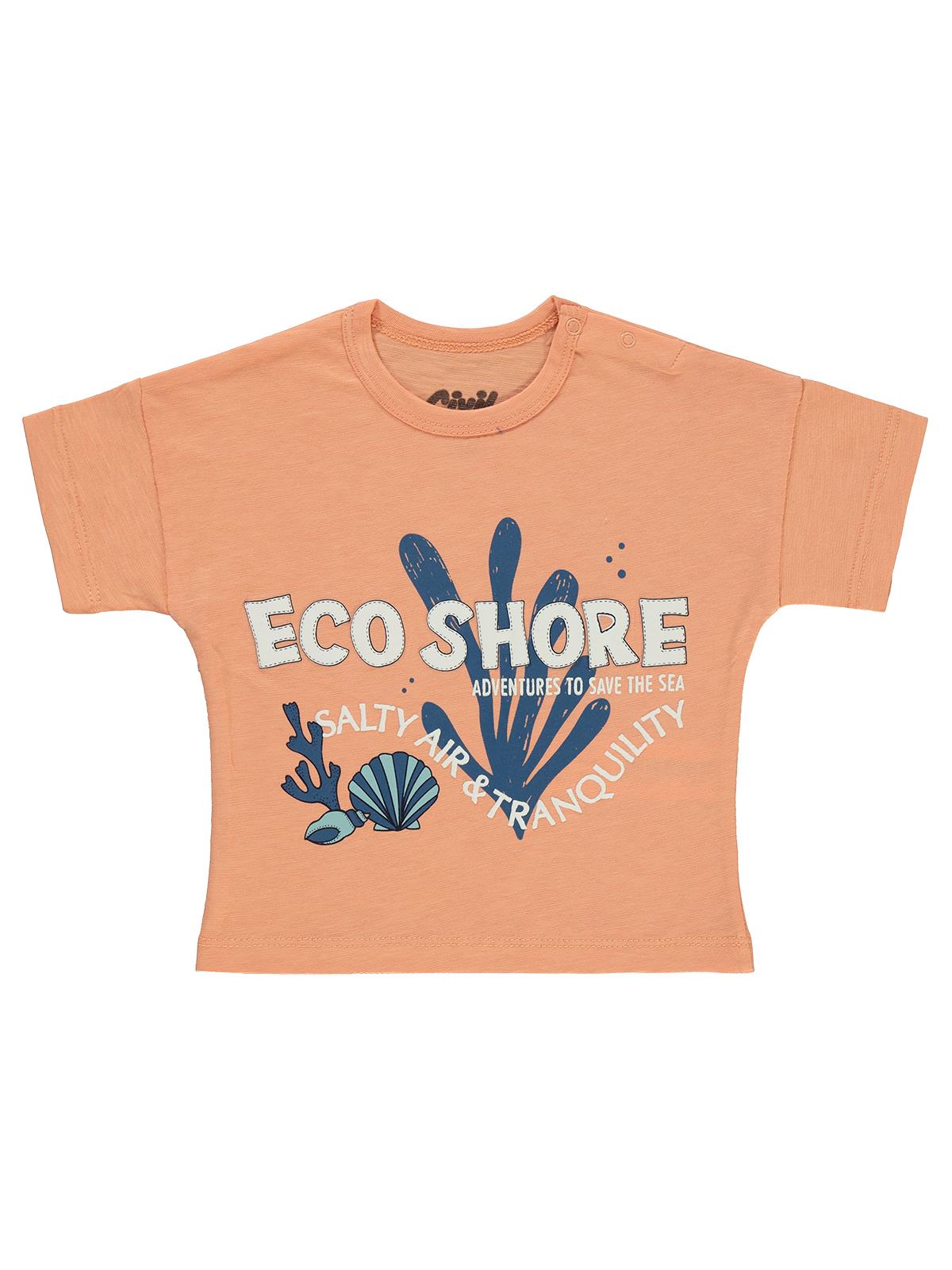 Civil Baby Baskılı 6-18 Ay Tişört - Kırmızı