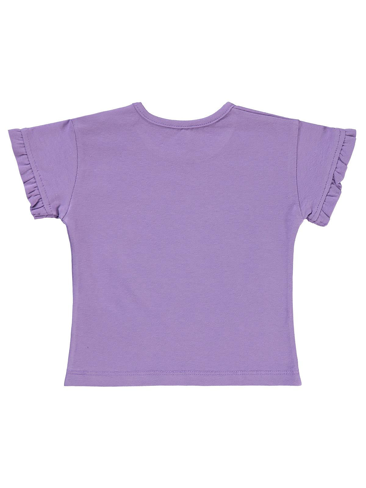 Civil Baby Papatyalı 6-18 Ay Tişört - Lila