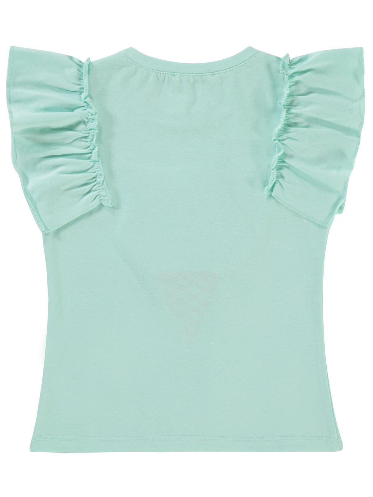 Civil Girls Dondurma Lase Nakışlı 2-5 Yaş Tişört - Yeşil