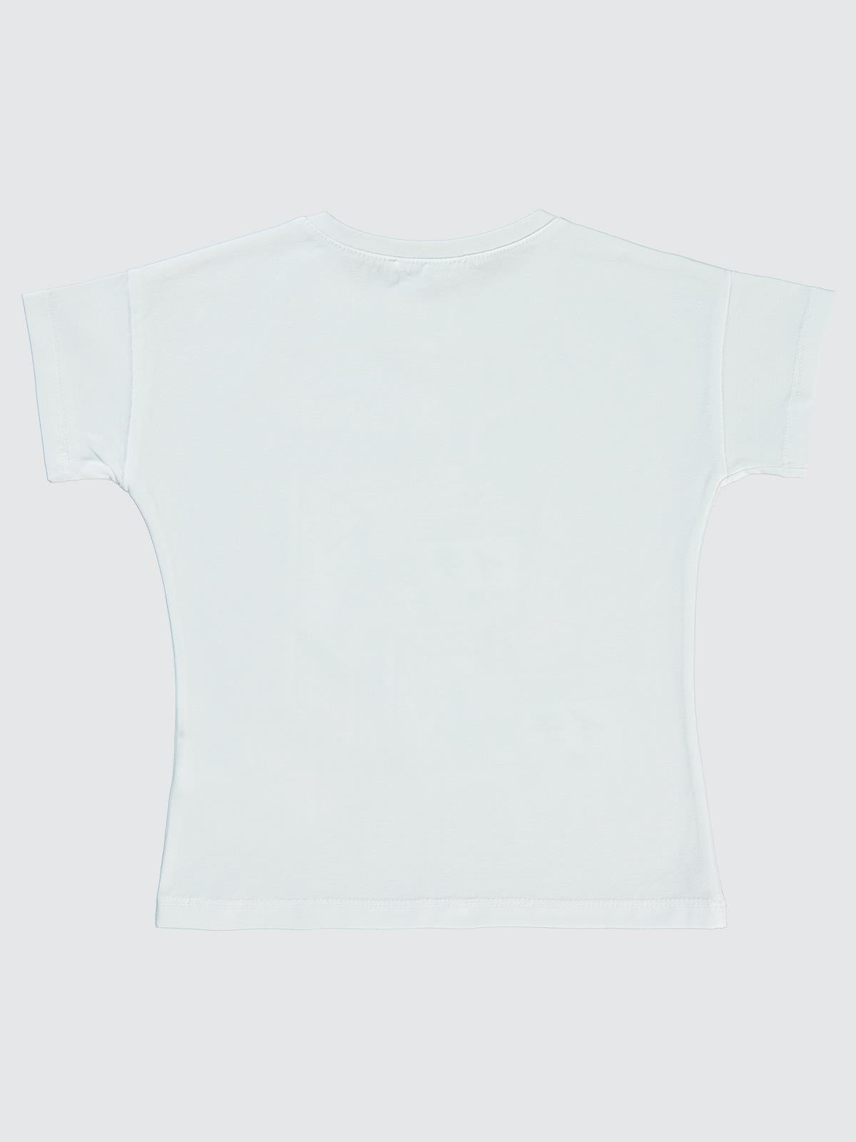 Civil Girls Anime Çilek Baskılı  2-5 Yaş Tişört - Beyaz