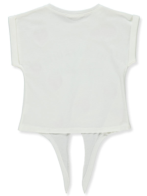 Civil Girls Çilek Baskılı 2-5 Yaş Tişört - Ekru