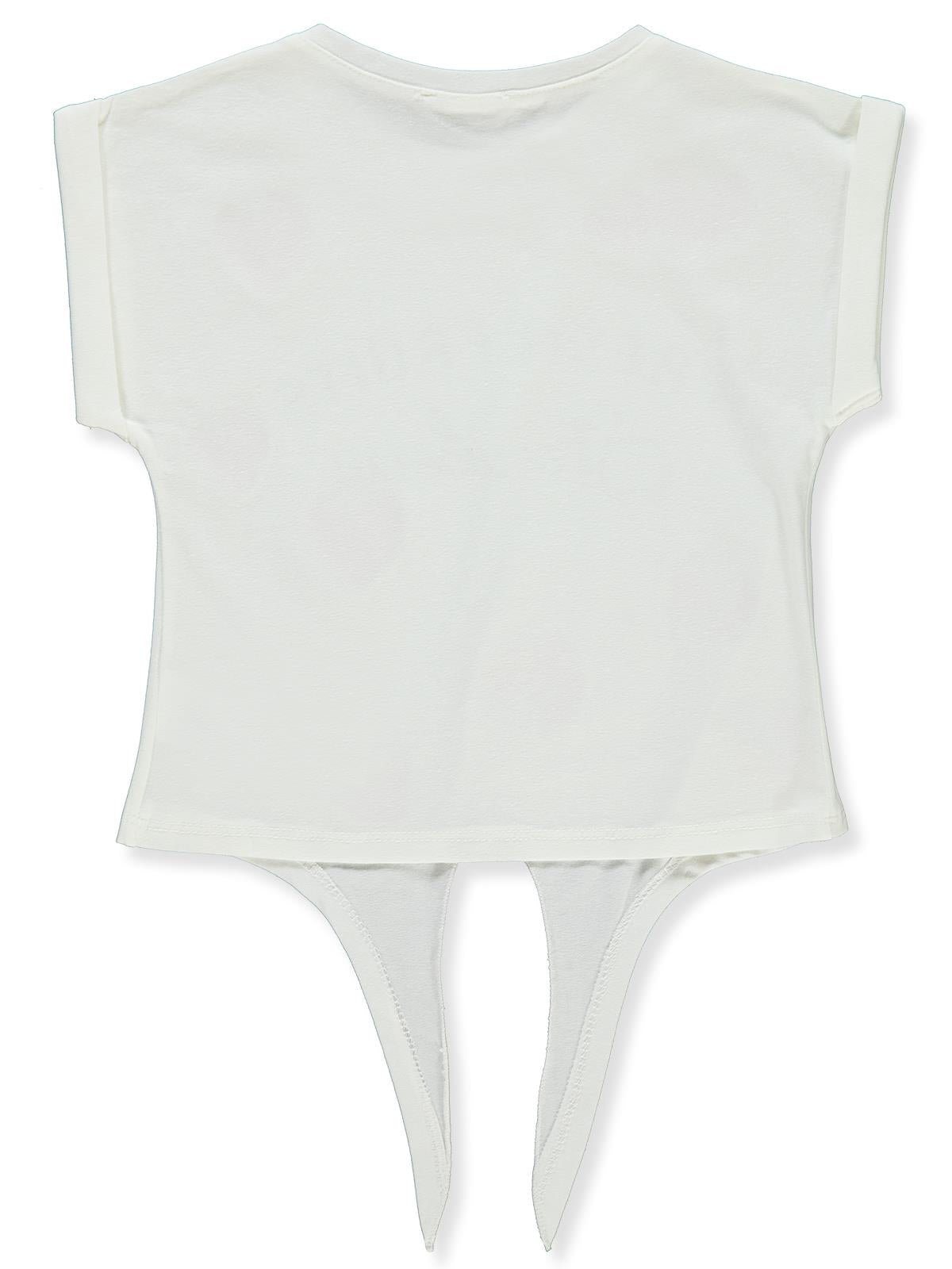 Civil Girls Çilek Baskılı 2-5 Yaş Tişört - Ekru