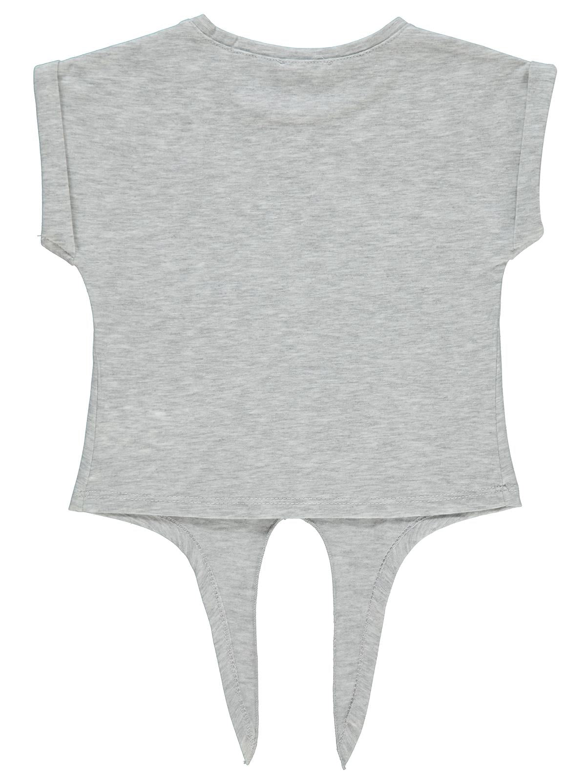 Civil Girls Çilek Baskılı 2-5 Yaş Tişört - Gri