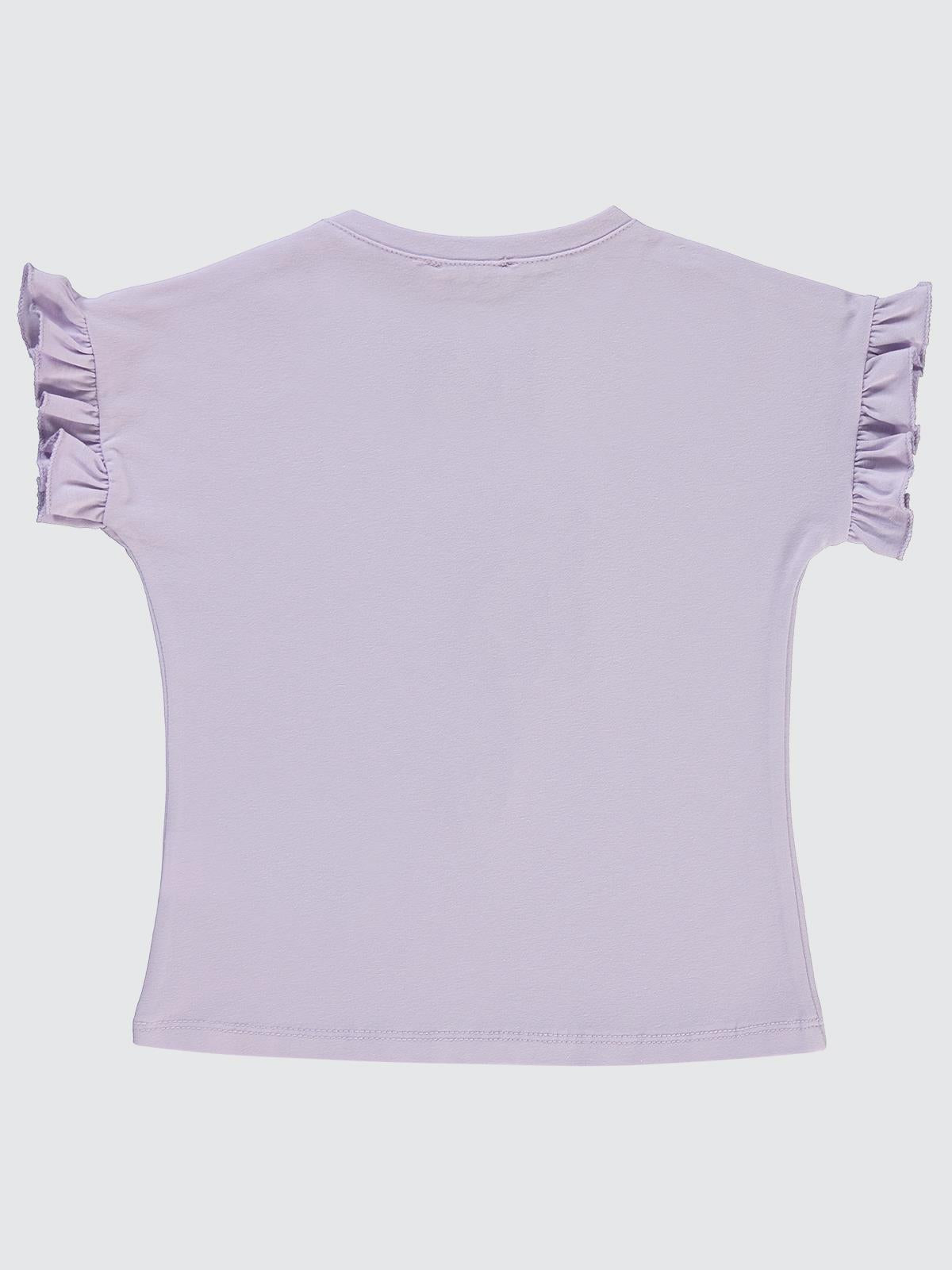 Civil Girls Ayıcık Baskılı 2-5 Yaş Tişört - Lila