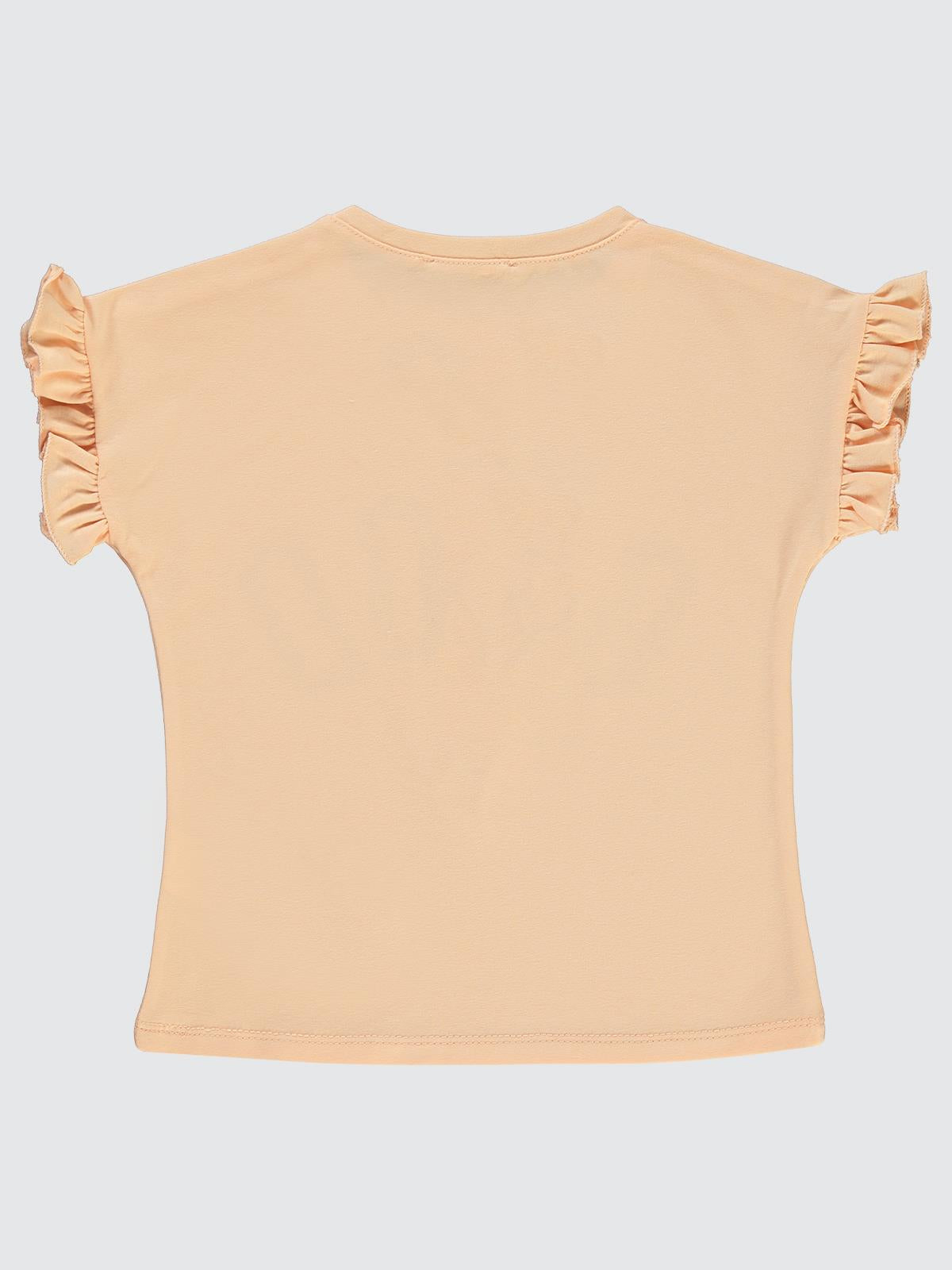 Civil Girls Ayıcık Baskılı 2-5 Yaş Tişört - Turuncu