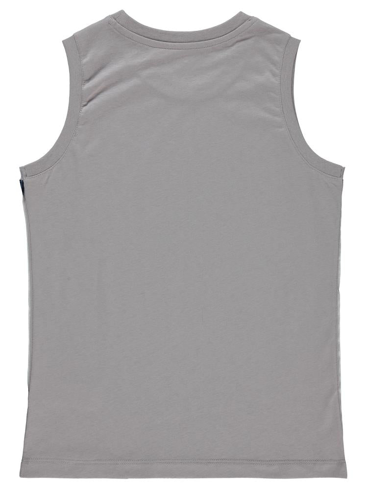 Civil Boys 96 Baskılı Sıfır Kol 10-13 Yaş Tişört - Gri