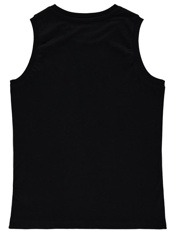 Civil Boys 96 Baskılı Sıfır Kol 10-13 Yaş Tişört - Siyah