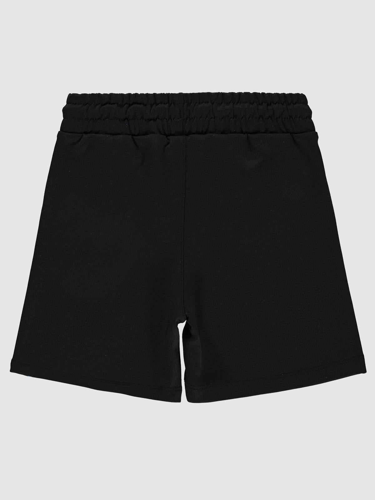 Civil Boys Dama Alev Baskılı 10-13 Yaş Şort - Siyah