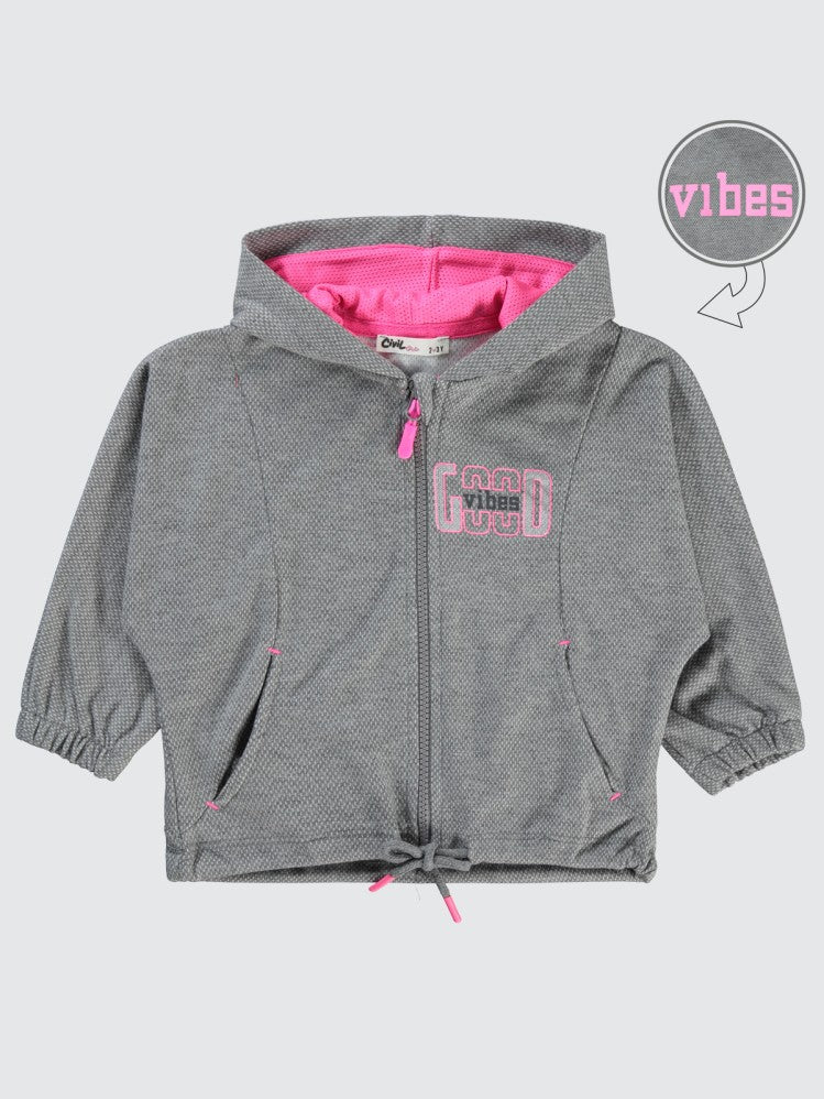 Civil Girls Good Active 2-5 Yaş Hırka - Gri