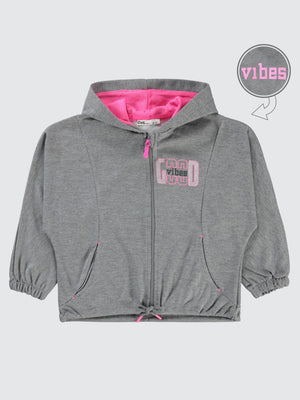 Civil Girls Good Active 6-9 Yaş Hırka - Gri