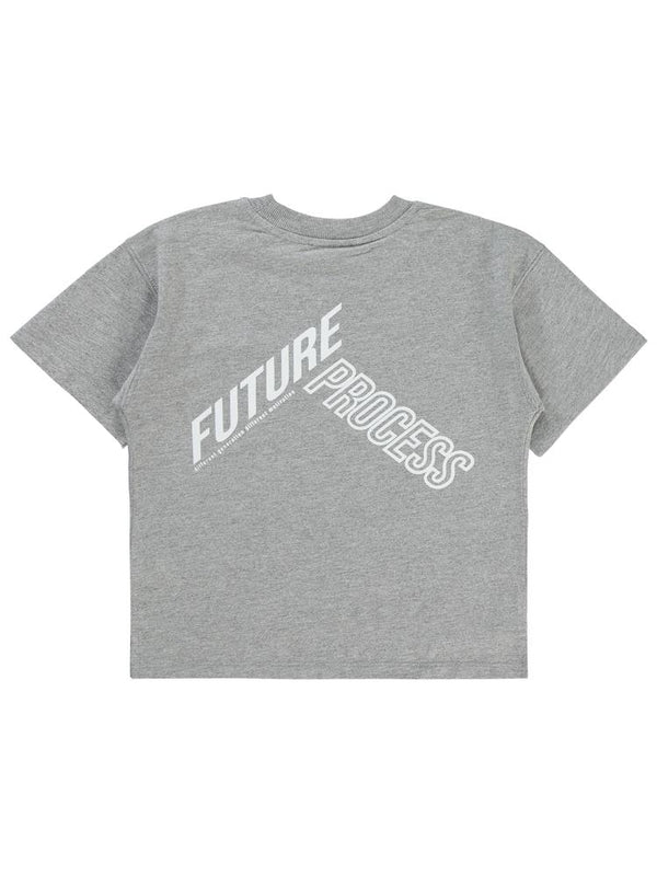 Civil Boys Future Baskılı Oversize 10-13 Yaş Tişört - Gri