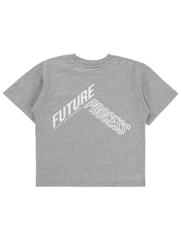 Civil Boys Future Baskılı Oversize 10-13 Yaş Tişört - Gri