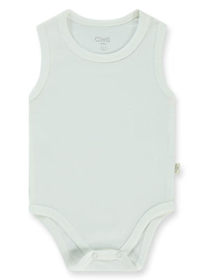 Civil Baby Düz Sıfır Kol 12-36 Yaş Çıtçıtlı Badi - Beyaz