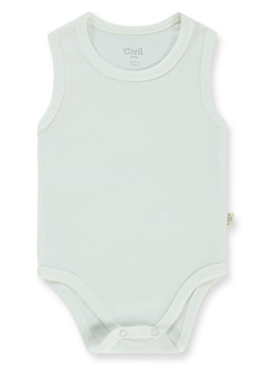 Civil Baby Düz Sıfır Kol 12-36 Ay Çıtçıtlı Badi - Beyaz