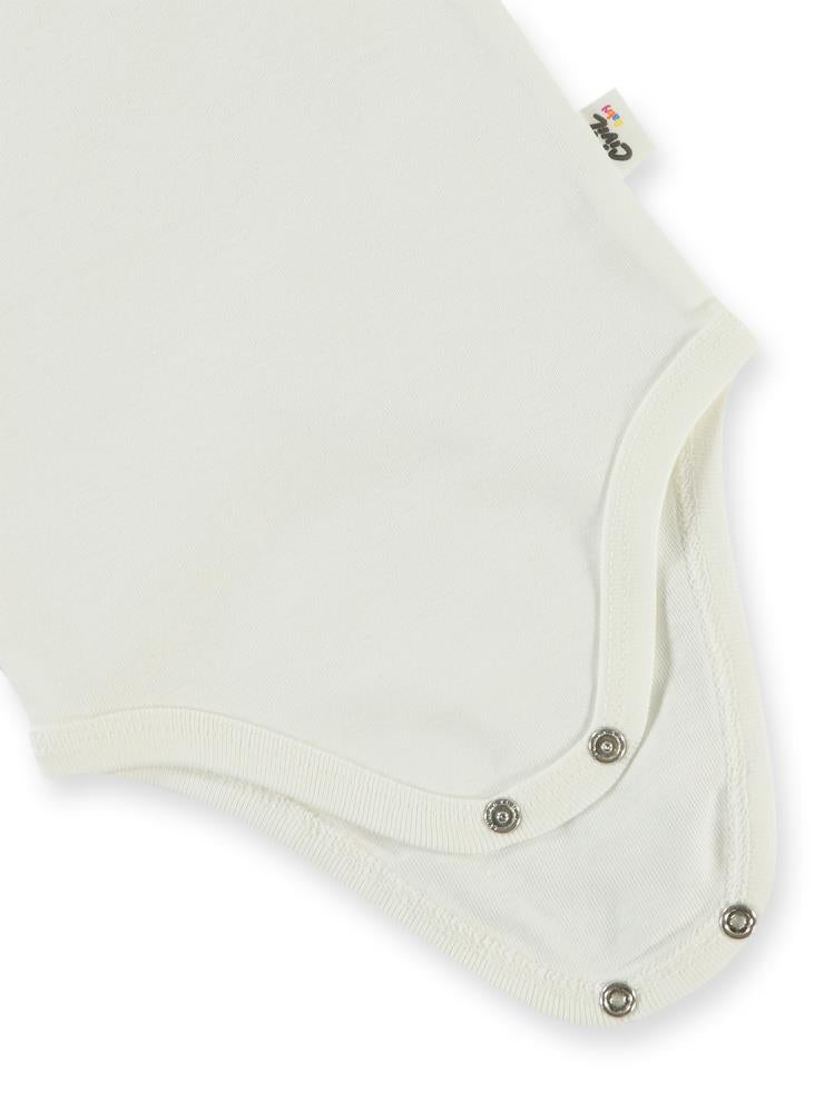 Civil Baby Düz Uzun Kol 1-3 Yaş Çıtçıtlı Badi - Beyaz