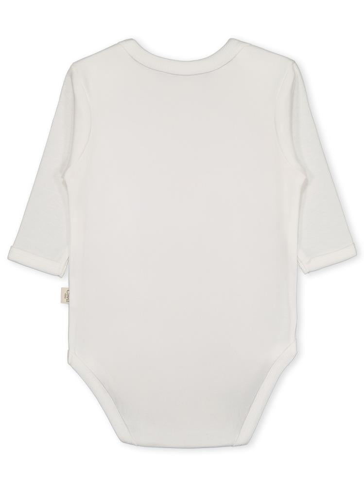Civil Baby Düz Uzun Kol 3-9 Ay Çıtçıtlı Badi - Beyaz