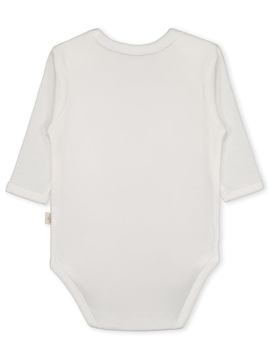Civil Baby Düz Uzun Kol 3-9 Ay Çıtçıtlı Badi - Beyaz