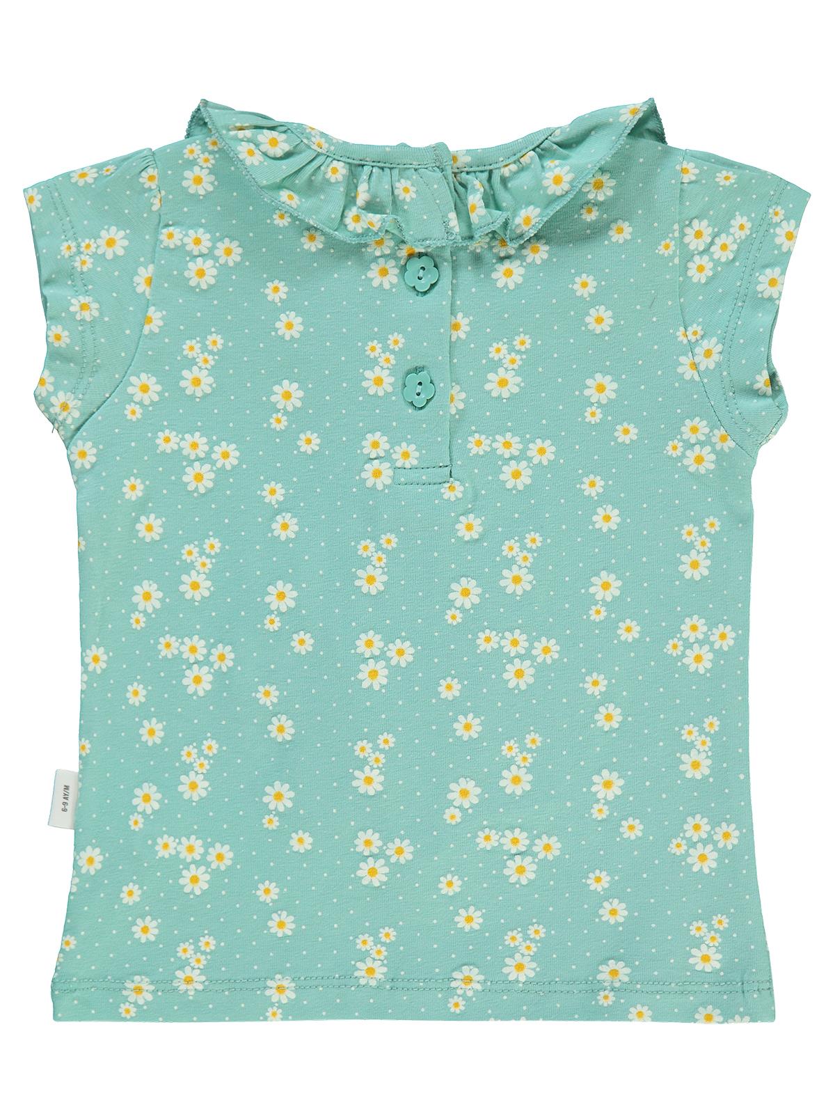 Civil Baby Papatya Empirme 6-18 Ay Tişört - Yeşil