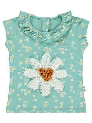 Civil Baby Papatya Empirme 6-18 Ay Tişört - Yeşil