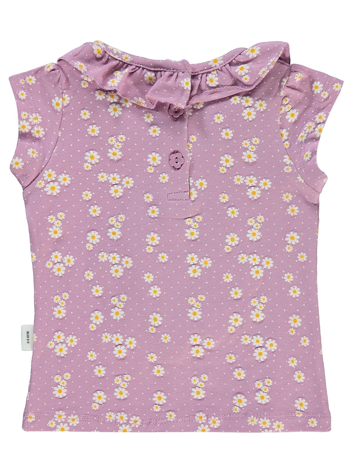 Civil Baby Papatya Empirme 6-18 Ay Tişört - Lila