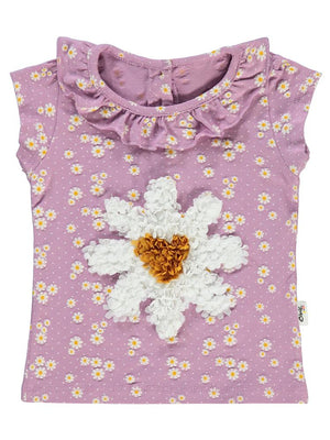 Civil Baby Papatya Empirme 6-18 Ay Tişört - Lila