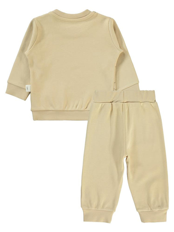 Civil Baby Mutlu Ayılar Baskılı 6-18 Ay Takım - Kahverengi